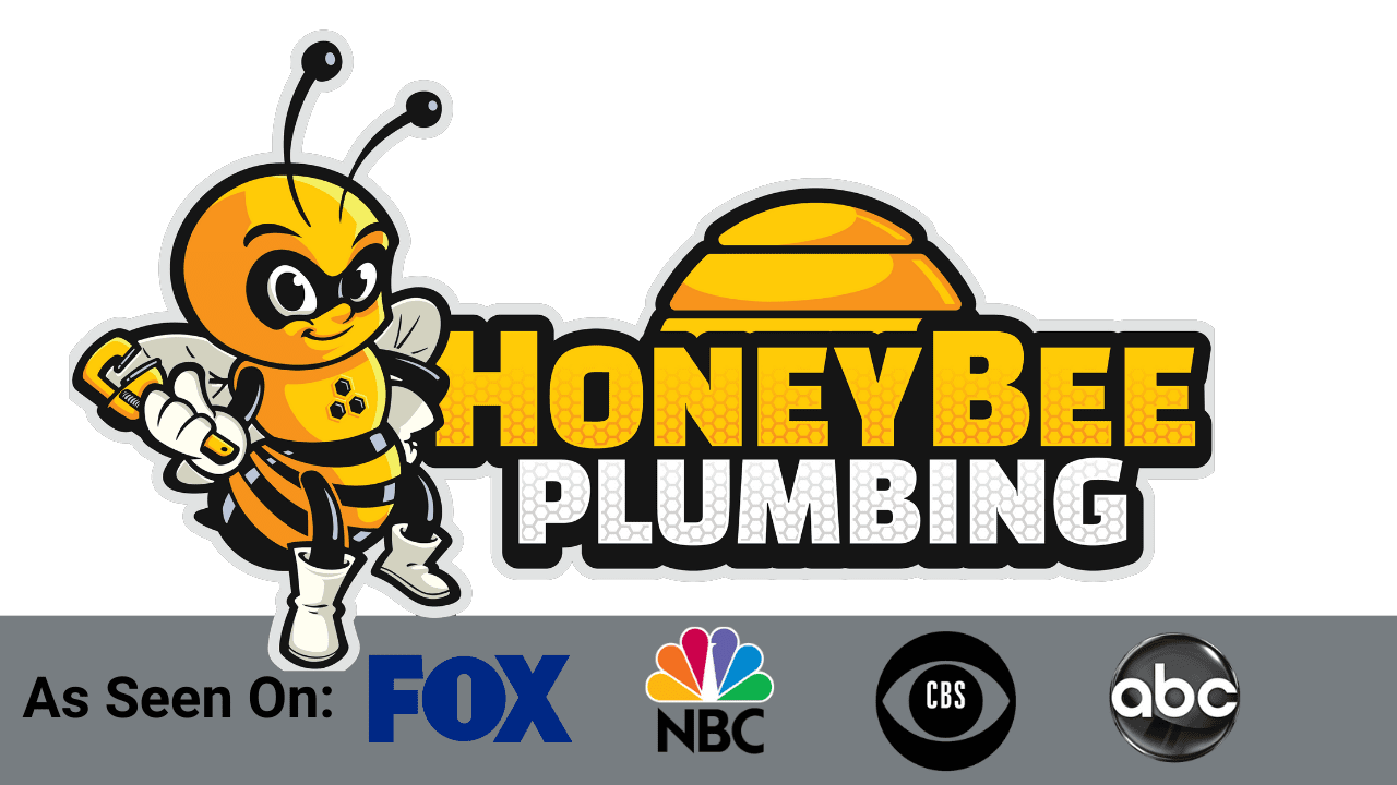 Honey Bee Plumbing Logo - Featured on Major Networks