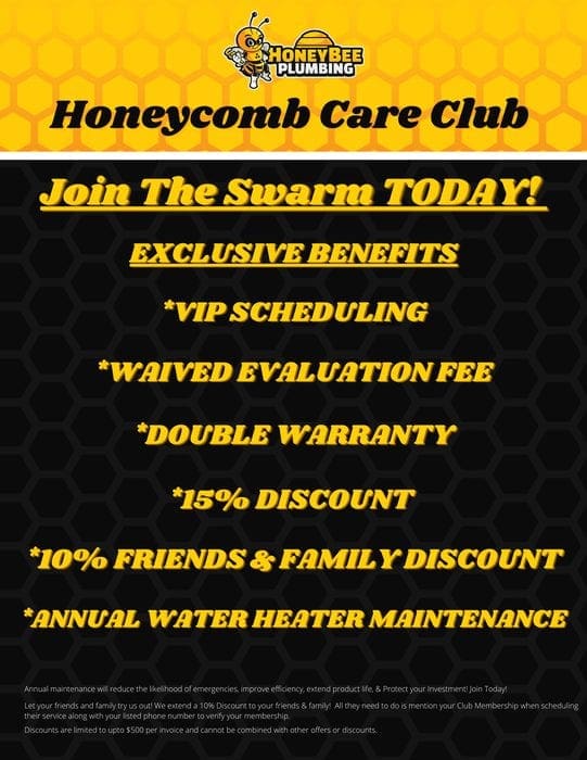 Flyer promoting the Honeycomb Care Club and its benefits