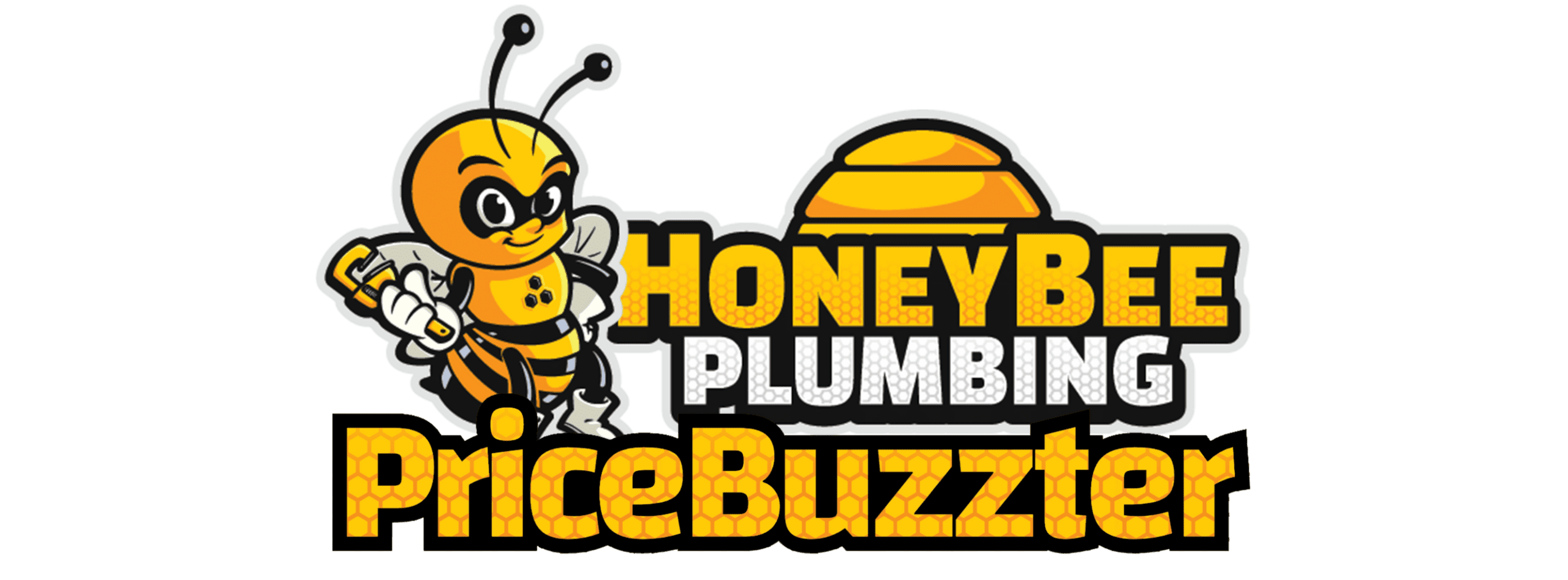 Honey Bee Plumbing PriceBuzzter logo featuring a friendly bee mascot above the PriceBuzzter text.