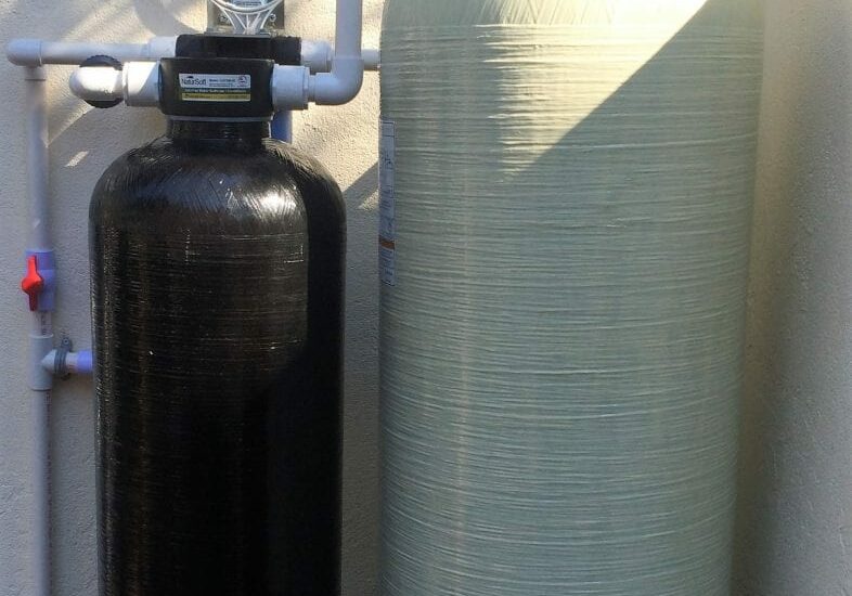 Image of a water filtration system installed at a Gulf Breeze, Florida home.